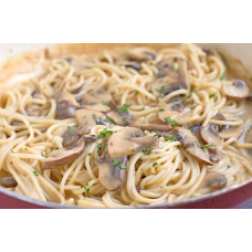 057 Spaghetti Pilz mit Cremasauce